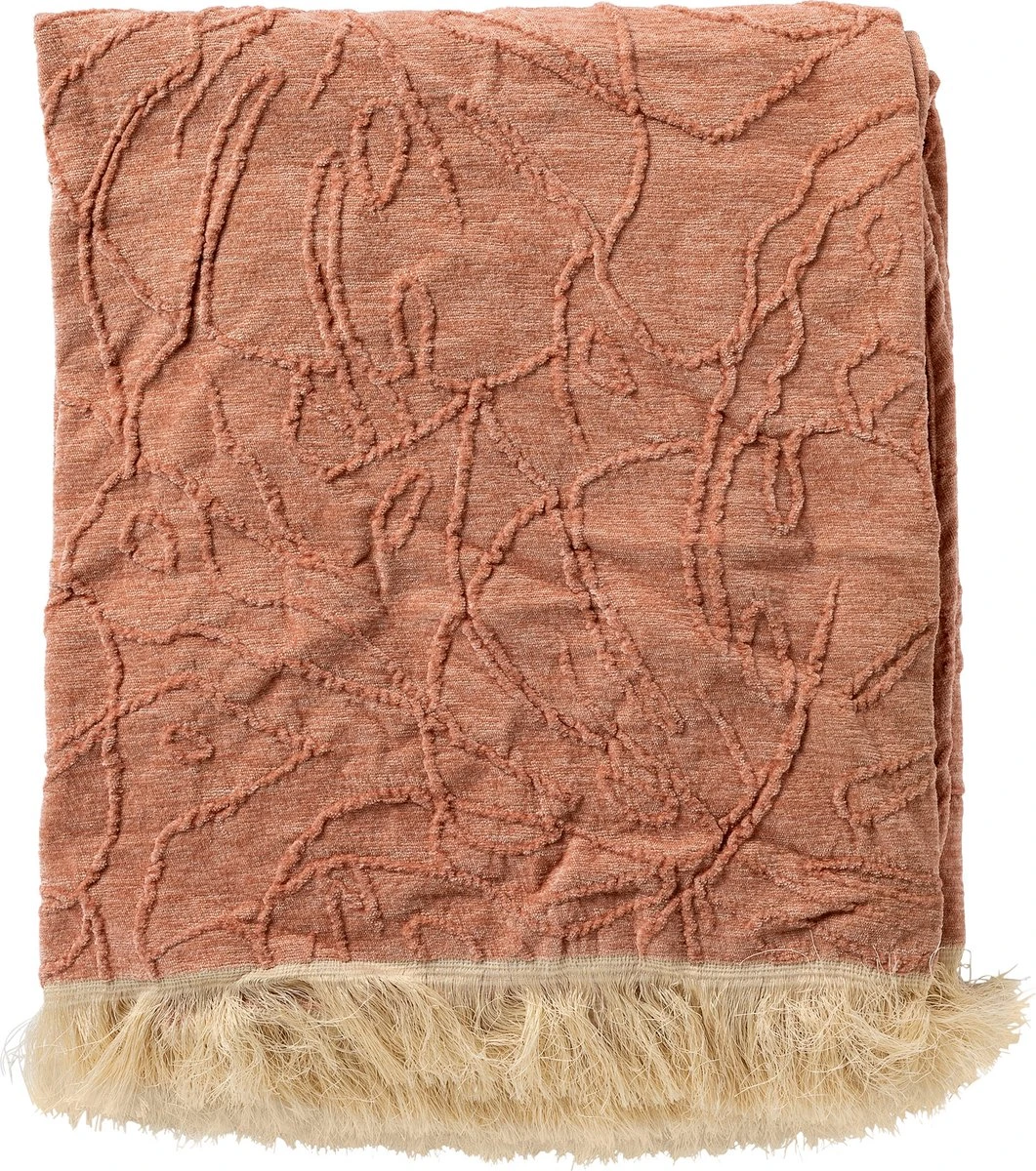 Dutch Decor - MAYBEL - Plaid 140x180 Cm Muted Clay - Roze - Deken 1 Dutch Decor - MAYBEL - Plaid 140x180 Cm Muted Clay - Roze - Deken