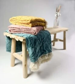 Dutch Decor - FLORINE - Plaid 140x180 Cm Muted Clay - Roze - Deken -Dutch Decor 1073x1200 1