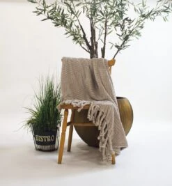 Dutch Decor - ZIGGY - Plaid Van Fleece 140x180 Cm Pumice Stone - Beige - Deken -Dutch Decor 1111x1200