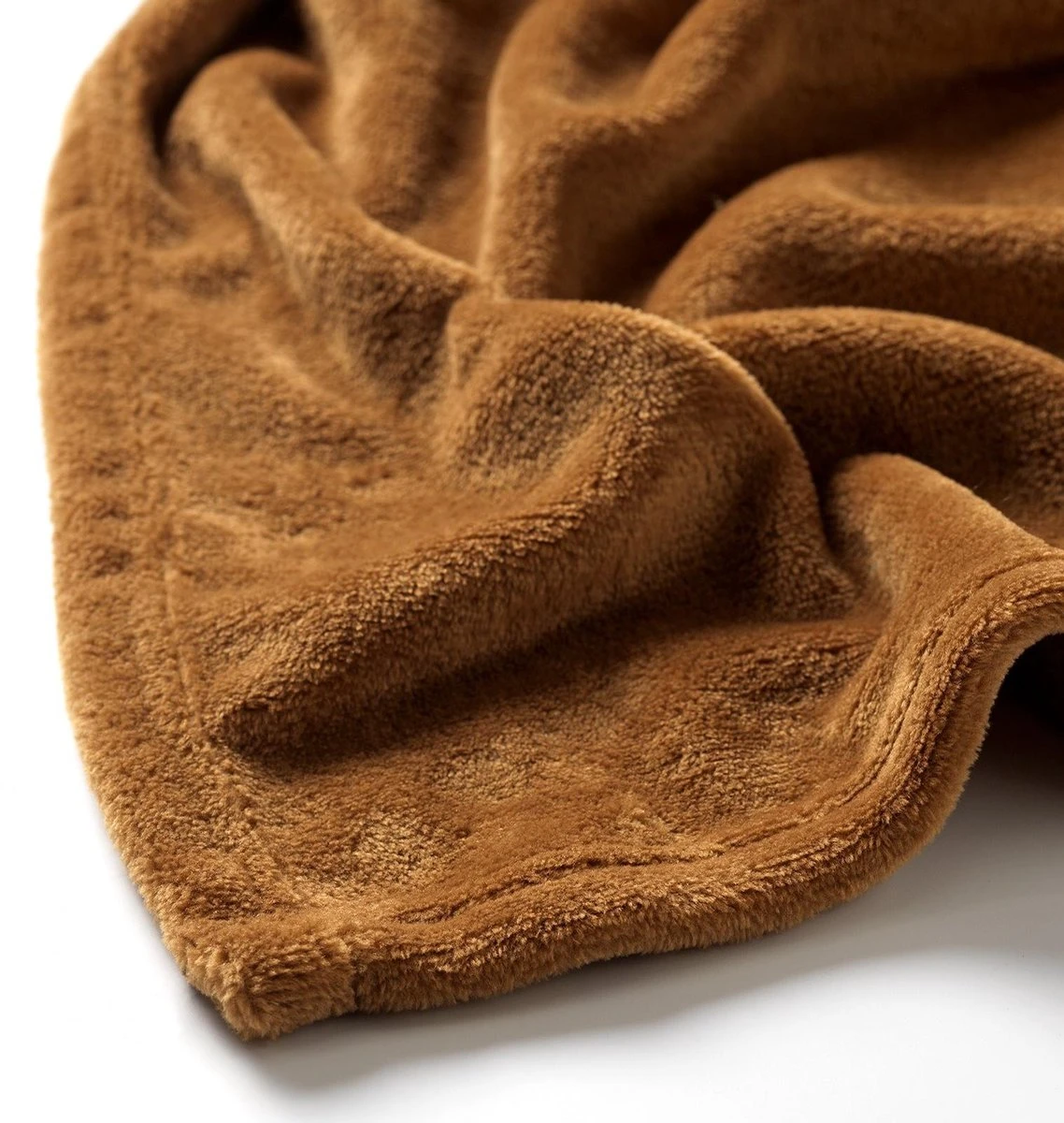 Dutch Decor - BILLY - Plaid Flannel Fleece 150x200 Cm - Tobacco Brow - Bruin - Superzacht - Deken 4 Dutch Decor - BILLY - Plaid Flannel Fleece 150x200 Cm - Tobacco Brow - Bruin - Superzacht - Deken - Afbeelding 4