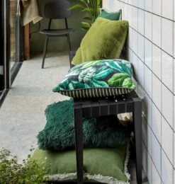 BURTO - Kussenhoes Van Gewassen Katoen Calliste Green 45x45 Cm - Groen - Met Rits -Dutch Decor 1141x1200 1