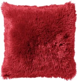 FLUFFY - Kussenhoes Unikleur 60x60 Cm - Chili Pepper - Rood - Exclusief Binnenkussen -Dutch Decor 1141x1200 5