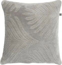 LIZA - Sierkussen Middengrijs 45x45 Cm - Inclusief Binnenvulling
