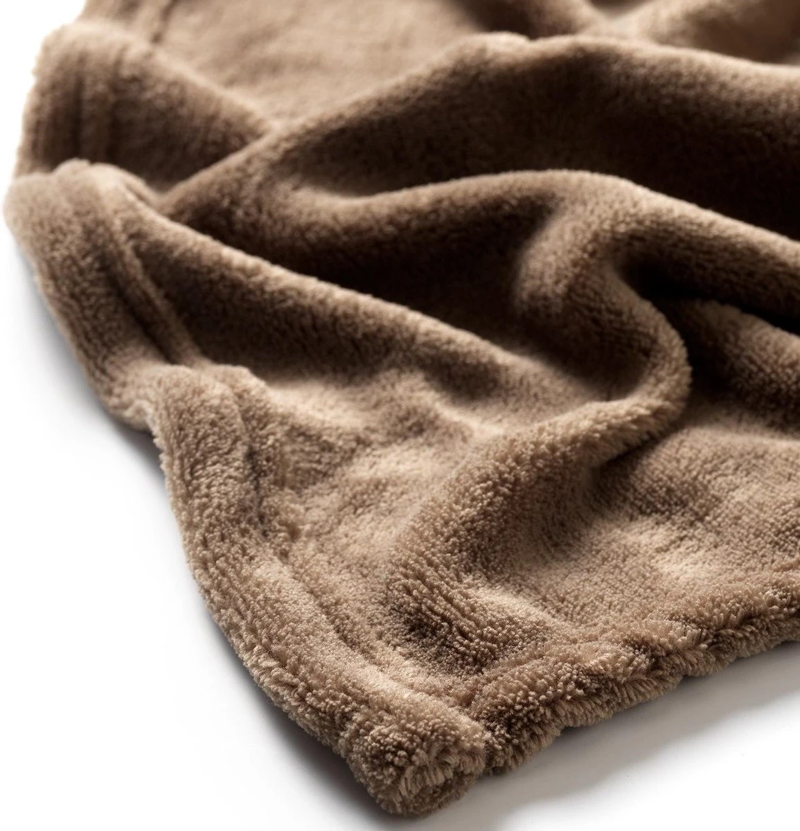 Dutch Decor - HARVEY - Plaid Fleece 150x200 Cm - Driftwood - Taupe - Superzacht - Deken 2 Dutch Decor - HARVEY - Plaid Fleece 150x200 Cm - Driftwood - Taupe - Superzacht - Deken - Afbeelding 2