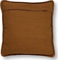 BOWIE - Kussenhoes Gewassen Katoen 45x45 Cm - Tobacco Brown - Bruin - Exclusief Binnenkussen -Dutch Decor 1157x1200