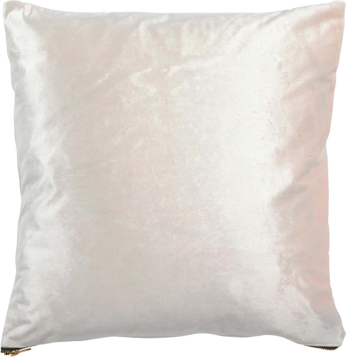 FLAXA - Kussenhoes Ivoor 45x45 Cm - Wit - Met Rits 2 FLAXA - Kussenhoes Ivoor 45x45 Cm - Wit - Met Rits - Afbeelding 2