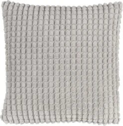 ROME - Kussenhoes Uni 45x45 Cm - Micro Chip - Grijs - Exclusief Binnenkussen