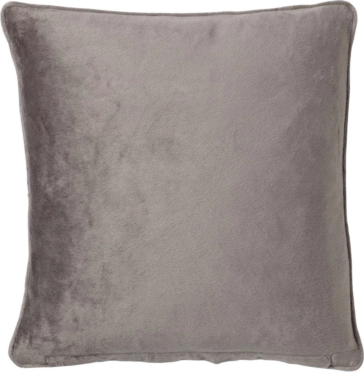 VELVET - Sierkussen Taupe 45x45 Cm - Inclusief Binnenvulling 1 VELVET - Sierkussen Taupe 45x45 Cm - Inclusief Binnenvulling