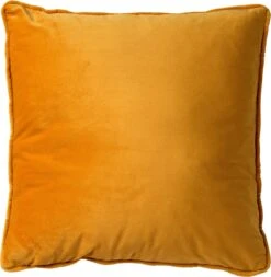 FINN - Kussenhoes Velvet 45x45 Cm - Golden Glow - Geel - Exclusief Binnenkussen