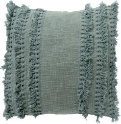 FARA - Kussenhoes 45x45 Cm Jadeite - Groen - Exclusief Binnenkussen