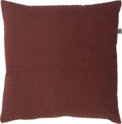 LARS - Sierkussen Bordeaux 45x45 Cm - Rood - Inclusief Binnenvulling