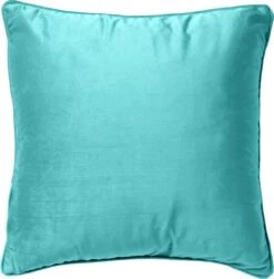 FINN - Kussenhoes Velvet 60x60 Cm - Antigua Sand - Blauw - Exclusief Binnenkussen