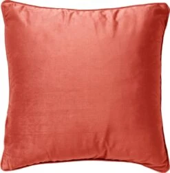FINN - Kussenhoes Velvet 60x60 Cm - Coral - Koraalroze - Exclusief Binnenkussen