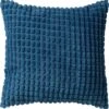 ROME - Sierkussen Uni 45x45 Cm - Insignia Blue - Donkerblauw - Inclusief Binnenvulling
