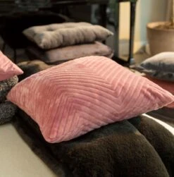 ZICO - Kussenhoes Zigzag 45x45 Cm Dusty Rose - Roze - Superzacht - Met Rits -Dutch Decor 1179x1200 2