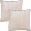 Set Van 2- Dutch Decor SKY- Kussenhoezen Unikleur Pumice Stone 45x45 Cm - Beige