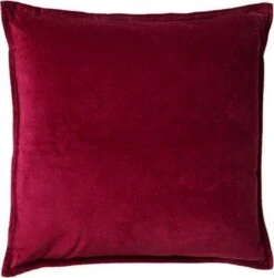CAITH - Sierkussen Velvet 100% Katoen 50x50 Cm - Red Plum - Pruim Roze - Inclusief Binnenvulling -Dutch Decor 1181x1200 2