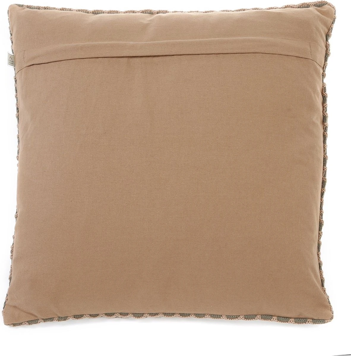 SPECAN - Kussenhoes 45x45 Cm - Camel - Bruin - Met Rits 2 SPECAN - Kussenhoes 45x45 Cm - Camel - Bruin - Met Rits - Afbeelding 2