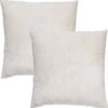 Set Van 2 Sierkussens - Dutch Decor SKY 45x45 Cm - Unikleur Velvet - Snow White - Wit