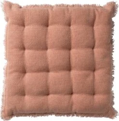 Set Van 4 - Dutch Decor BURTO - Stoelkussen Van Gewassen Katoen Muted Clay 40x40 Cm - Roze - Zitkussen -Dutch Decor 1183x1200 13