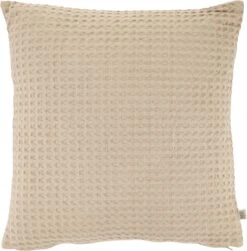 TRESA - Kussenhoes 45x45 Cm - Zand - Beige - 100% Katoen - Exclusief Binnenkussen