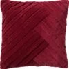 GIDI - Sierkussen Velvet 45x45 Cm Merlot - Rood - Inclusief Binnenvulling