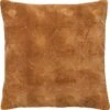 SUN - Sierkussen Van Katoen 45x45 Cm Tobacco Brown - Bruin - Inclusief Binnenkussen