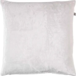 CIDO - Sierkussen Velvet Ivoor 45x45 Cm - Wit - Inclusief Binnenkussen