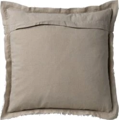 BURTO - Kussenhoes Van Gewassen Katoen Pumice Stone 45x45 Cm - Beige - Met Rits -Dutch Decor 1190x1200 2