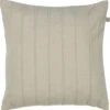 JILL - Kussenhoes 45x45 Cm - Zand - Beige - Effen - Stevig - Wol - Met Rits