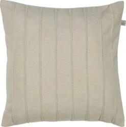 JILL - Sierkussen 45x45 Cm - Zand - Beige - Effen - Stevig - Wol - Inclusief Binnenvulling