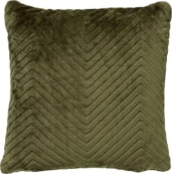 ZICO - Sierkussen Zigzag 45x45 Cm Chive - Groen - Superzacht - Inclusief Binnenvulling