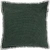 BURTO - Kussenhoes Van Gewassen Katoen Mountain View 60x60 Cm - Groen - Exclusief Binnenkussen