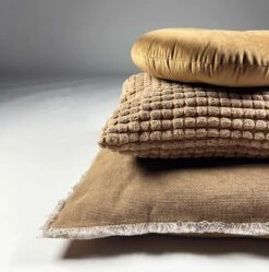 BURTO - Kussenhoes Van Gewassen Katoen Tobacco Brown 60x60 Cm - Bruin - Exclusief Binnenkussen -Dutch Decor 1192x1200 4