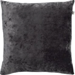 SKY - Kussenhoes Velvet 45x45 Cm - Charcoal Gray - Antraciet - Exclusief Binnenkussen