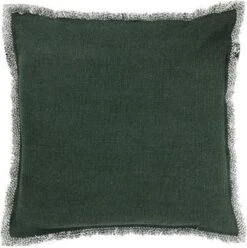 BURTO - Sierkussen Van Gewassen Katoen Mountain View 60x60 Cm - Groen - Inclusief Binnenkussen -Dutch Decor 1193x1200 7