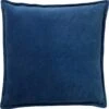 CAITH - Sierkussen Velvet 100% Katoen 50x50 Cm - Insignia Blue - Donkerblauw - Inclusief Binnenvulling