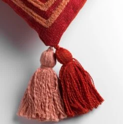 ZOLA - Sierkussen Van Katoen Aurora Red 40x60 Cm - Rood - Inclusief Binnenkussen -Dutch Decor 1194x1200 23