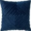 PHILLY - Sierkussen Velvet Insignia Blue 45x45 Cm - Blauw - Dutch Decor