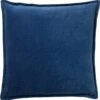 CAITH - Kussenhoes Velvet 100% Katoen 50x50 Cm - Insignia Blue - Donkerblauw - Exclusief Binnenkussen