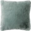 ZAYA - Sierkussen Unikleur 45x45 Cm - Jadeite - Lichtgroen - Superzacht - Inclusief Binnenkussen