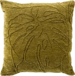 MAY - Kussenhoes 45x45 Cm Olive Branch - Groen - Met Rits