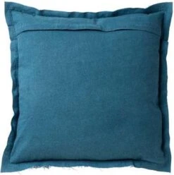 BURTO - Kussenhoes Van Gewassen Katoen Provincial Blue 60x60 Cm - Blauw - Met Rits -Dutch Decor 1196x1200 3