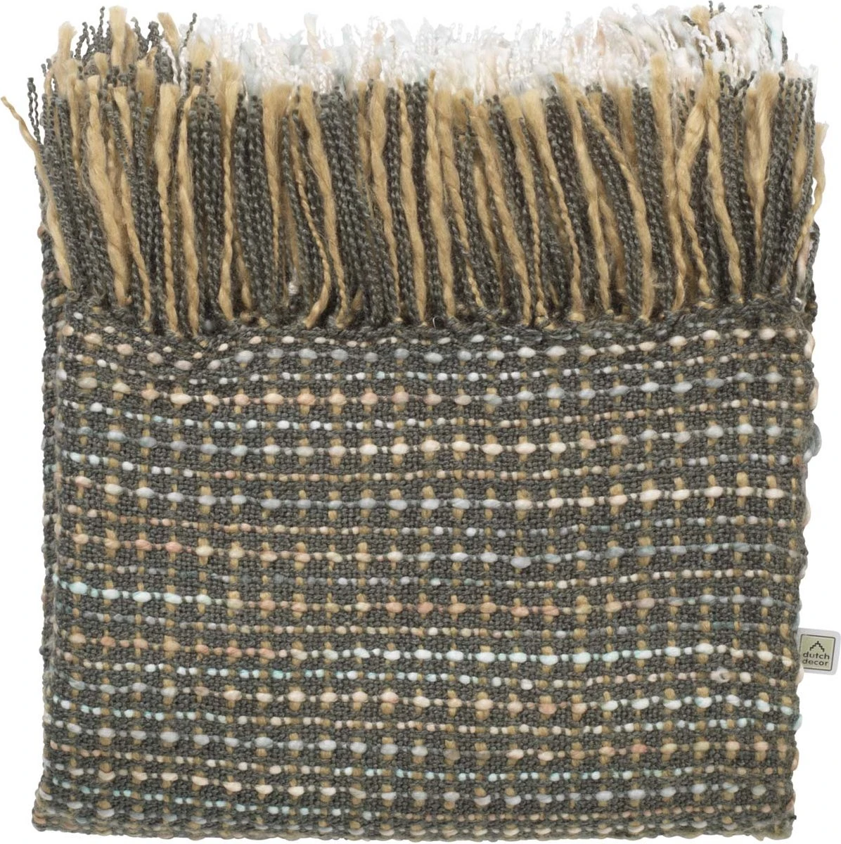 Dutch Decor - VIVAN - Plaid 130x180 Cm - Kleur Mist / Grijs - Deken 2 Dutch Decor - VIVAN - Plaid 130x180 Cm - Kleur Mist / Grijs - Deken - Afbeelding 2