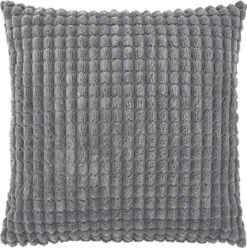 Set Van 2- Dutch Decor ROME- Kussenhoezen Unikleur Charcoal Grey 45x45 Cm - Grijs -Dutch Decor 1197x1200 11
