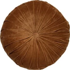 Dutch Decor - KAJA - Sierkussen Rond Velvet 40 Cm - Tobacco Brown - Bruin -Dutch Decor 1197x1200 21
