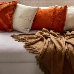 Dutch Decor - JUNE - Plaid Van Katoen 140x180 Cm Tobacco Brown - Bruin - Deken -Dutch Decor 1197x1200 44