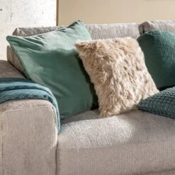 VITO - Kussenhoes 45x45 Cm Semolina - Beige - Exclusief Binnenkussen -Dutch Decor 1198x1200 12