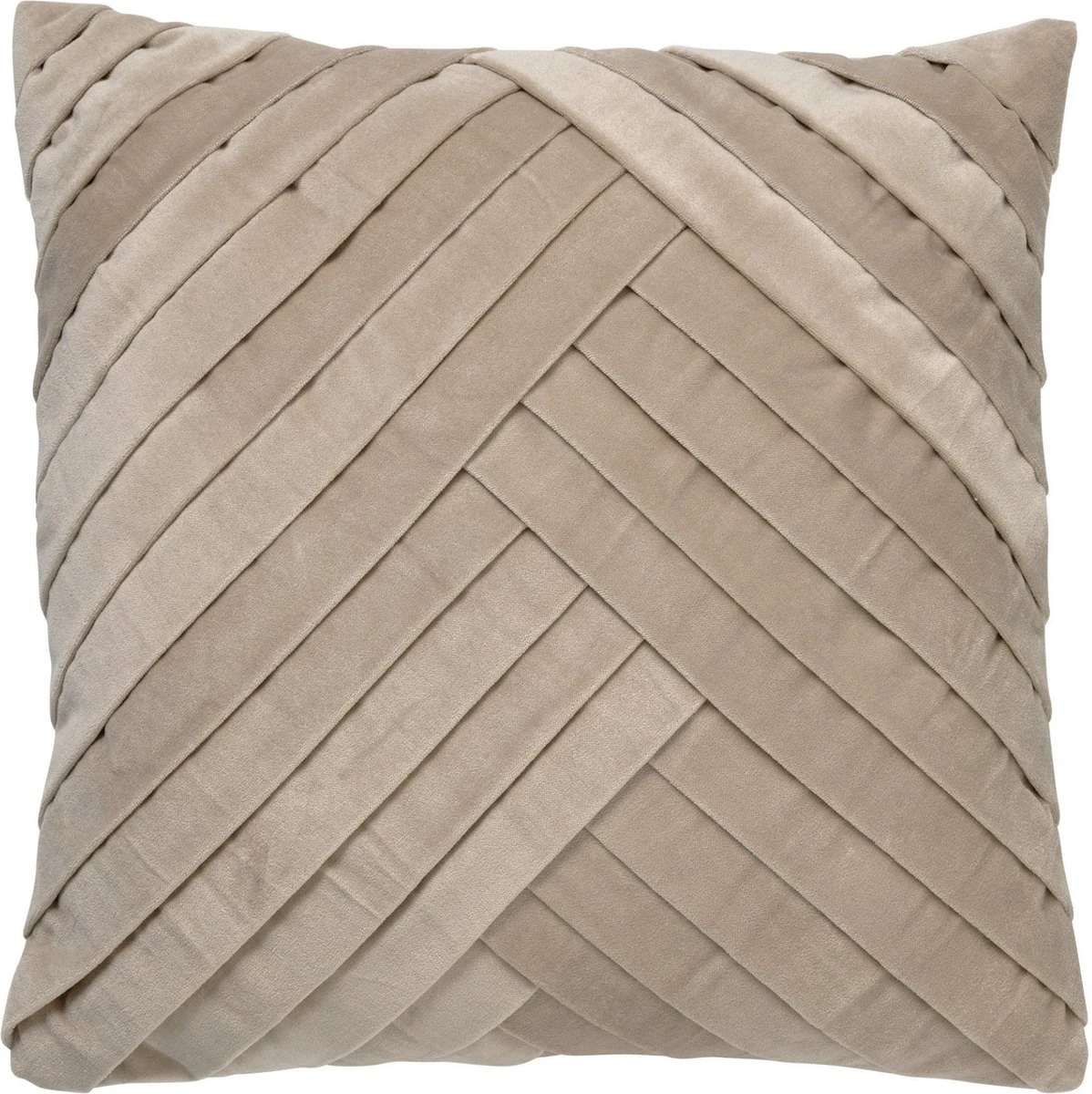 GIDI - Kussenhoes Velvet 45x45 Cm - Pumice Stone - Beige - Exclusief Binnenkussen 7 GIDI - Kussenhoes Velvet 45x45 Cm - Pumice Stone - Beige - Exclusief Binnenkussen - Afbeelding 7