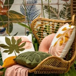 OLIVIA - Sierkussen 45x45 Cm Olive Branch - Groen - Inclusief Binnenvulling -Dutch Decor 1198x1200 41